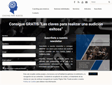 Tablet Screenshot of coachingparamusicos.es